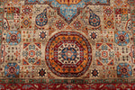 6x8 Camel and Red Turkish Tribal Rug