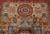 6x8 Camel and Red Turkish Tribal Rug