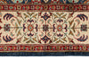 6x8 Navy and Ivory Turkish Tribal Rug