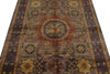 5x7 Multicolor and Gray Turkish Tribal Rug