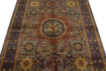 5x7 Multicolor and Gray Turkish Tribal Rug