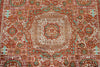 6x8 Rust and Green Turkish Tribal Rug