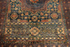 6x8 Navy and Rust Turkish Tribal Rug