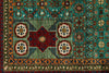 8x11 Turquoıse and Red Turkish Tribal Rug