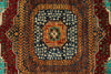 8x11 Turquoıse and Red Turkish Tribal Rug