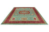 8x11 Turquoıse and Red Turkish Tribal Rug