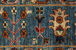 12x15 Light Blue and Multicolor Turkish Tribal Rug