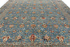 12x15 Light Blue and Multicolor Turkish Tribal Rug