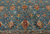 12x15 Light Blue and Multicolor Turkish Tribal Rug