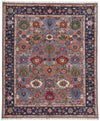 8x10 Gray and Navy Anatolian Traditional Rug