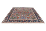 8x10 Gray and Navy Anatolian Traditional Rug