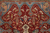 9x12 Red and Ivory Turkish Tribal Rug