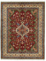 10x13 Red and Ivory Anatolian Persian Rug