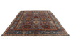 9x12 Purple and Blue Anatolian Traditional Rug