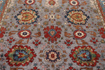 9x12 Purple and Blue Anatolian Traditional Rug