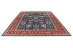 9x12 Navy and Red Anatolian Traditional Rug