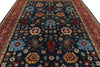 9x12 Navy and Red Anatolian Traditional Rug