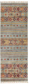 3x8 Gray and Multicolor Tribal Runner