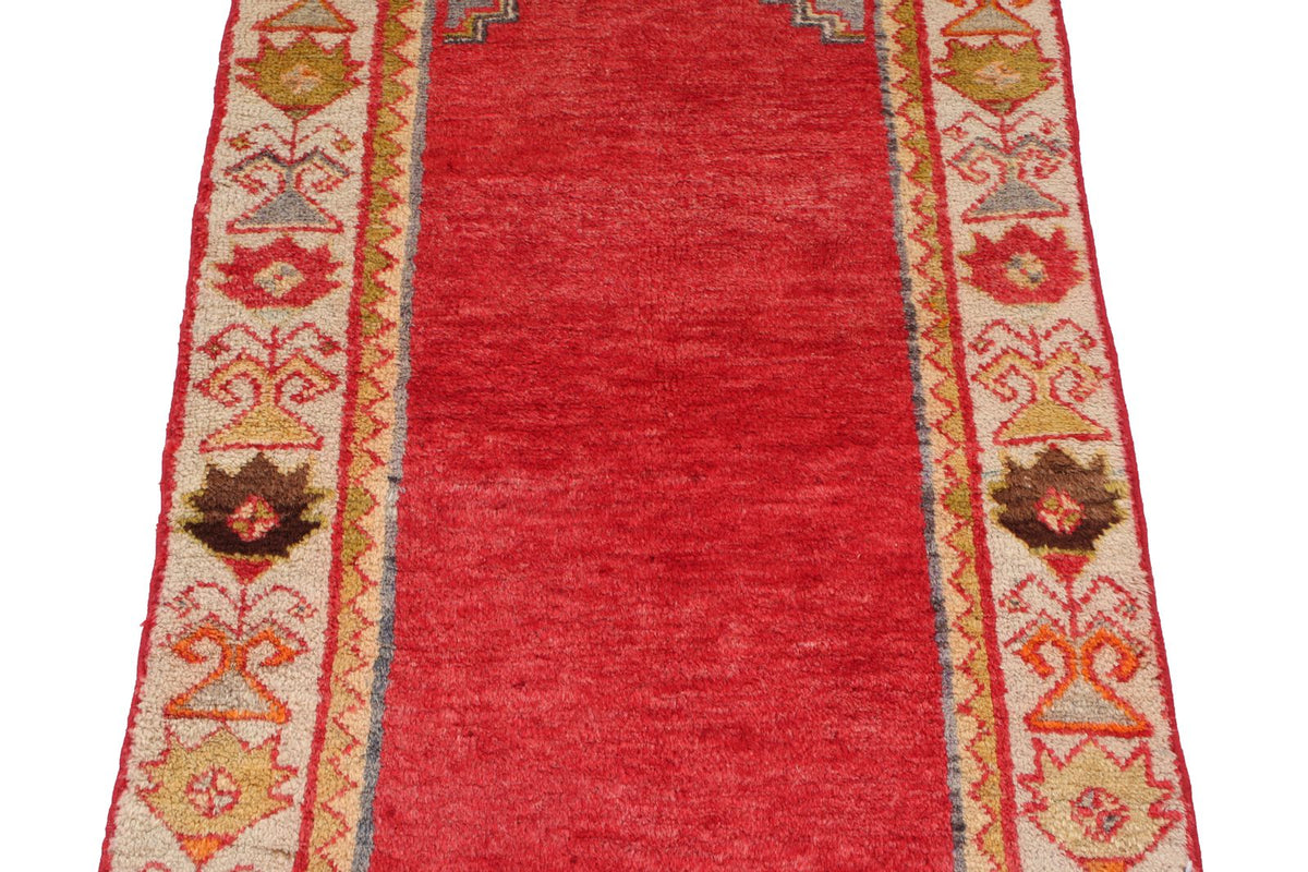 2x4 Red and Gold Turkish Tribal Rug