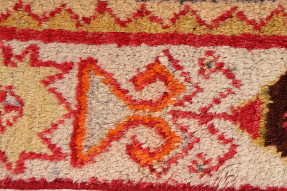 2x4 Red and Gold Turkish Tribal Rug