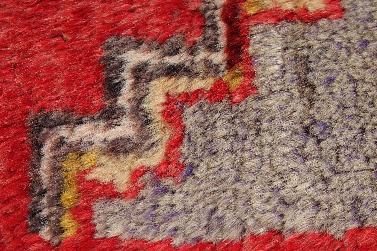 2x4 Red and Gold Turkish Tribal Rug