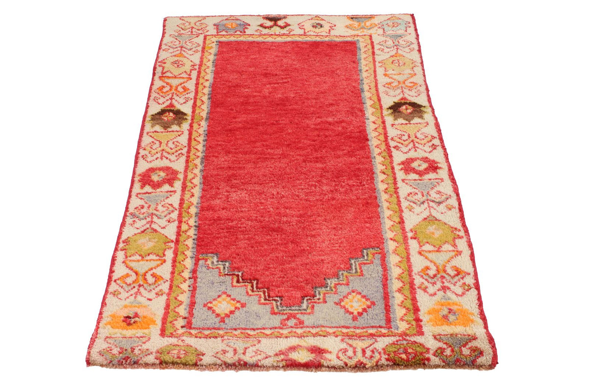 2x4 Red and Gold Turkish Tribal Rug