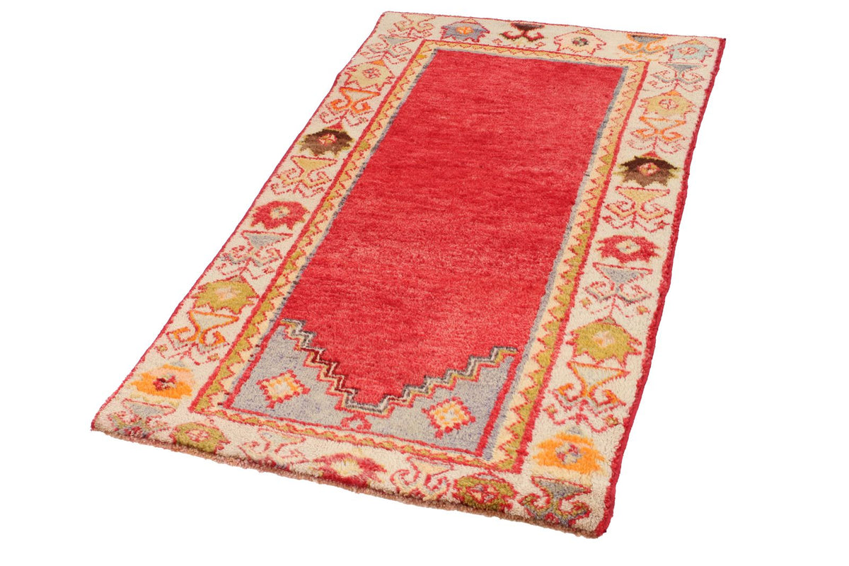 2x4 Red and Gold Turkish Tribal Rug