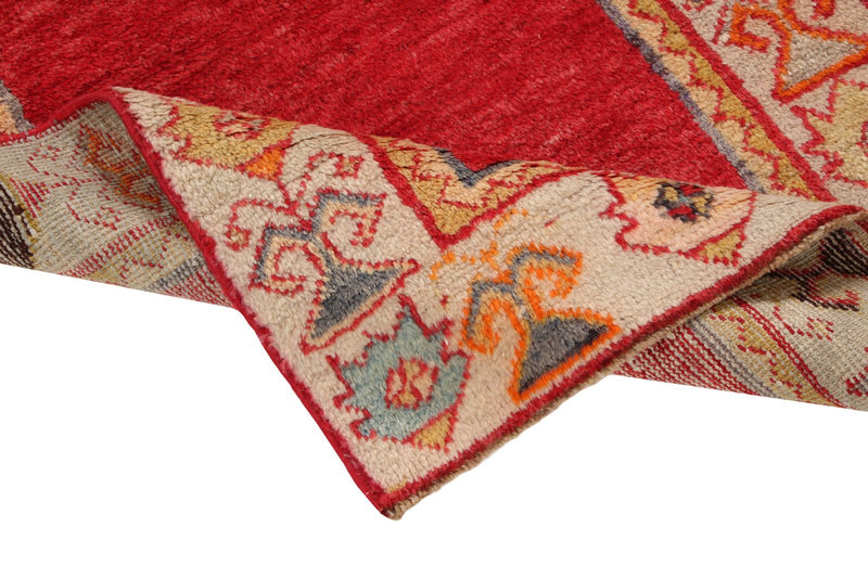 2x4 Red and Gold Turkish Tribal Rug