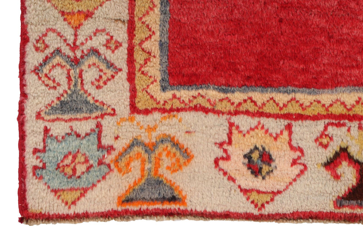 2x4 Red and Gold Turkish Tribal Rug