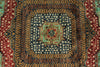 8x10 Green and Turquoıse Turkish Tribal Rug