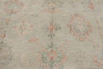 10x14 Ivory and Beige Turkish Oushak Rug