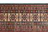 9x12 Green and Ivory Kazak Tribal Rug