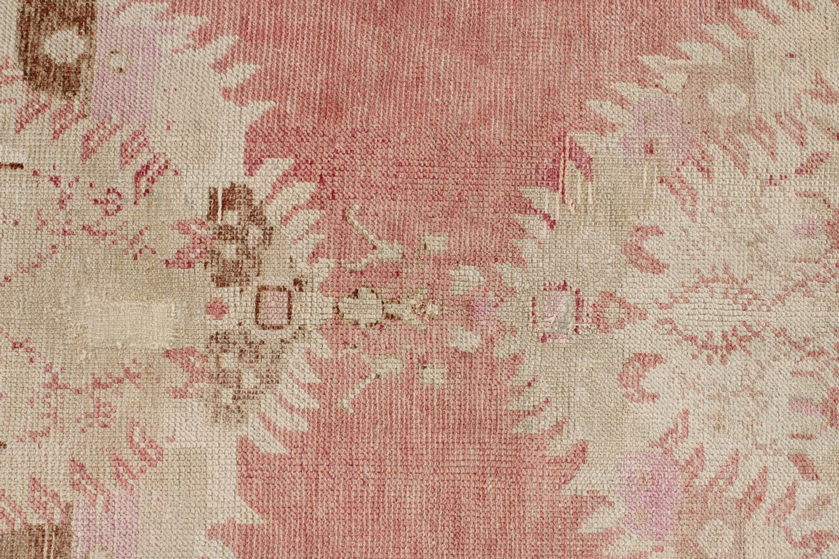 3x13 Pink and Beige Anatolian Turkish Tribal Runner
