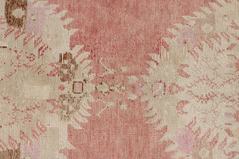 3x13 Pink and Beige Anatolian Turkish Tribal Runner