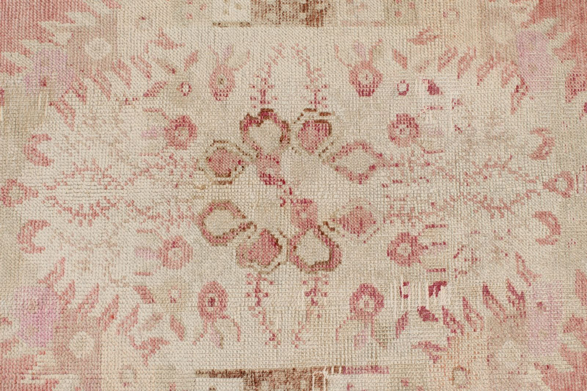 3x13 Pink and Beige Anatolian Turkish Tribal Runner