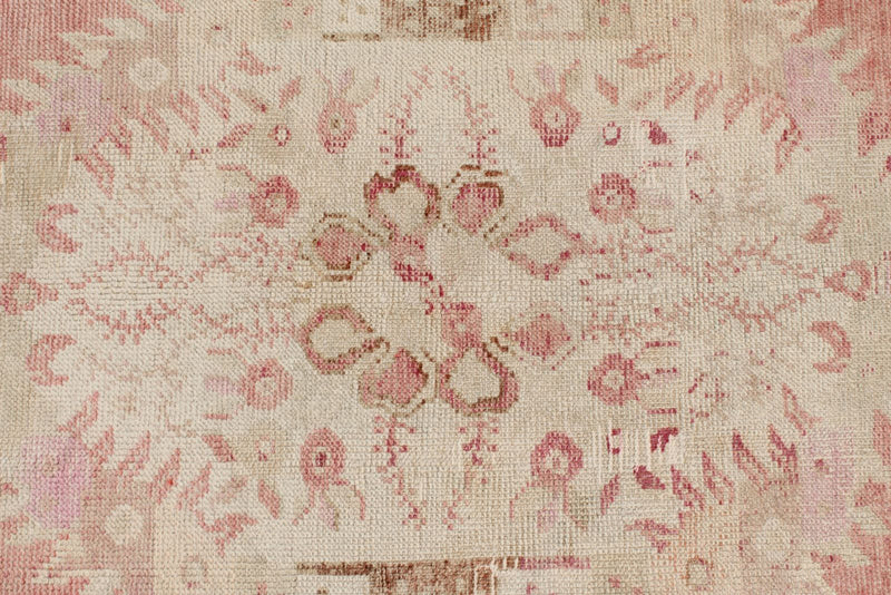 3x13 Pink and Beige Anatolian Turkish Tribal Runner