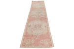 3x13 Pink and Beige Anatolian Turkish Tribal Runner