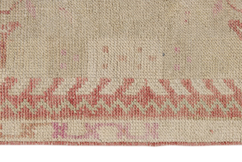3x13 Pink and Beige Anatolian Turkish Tribal Runner