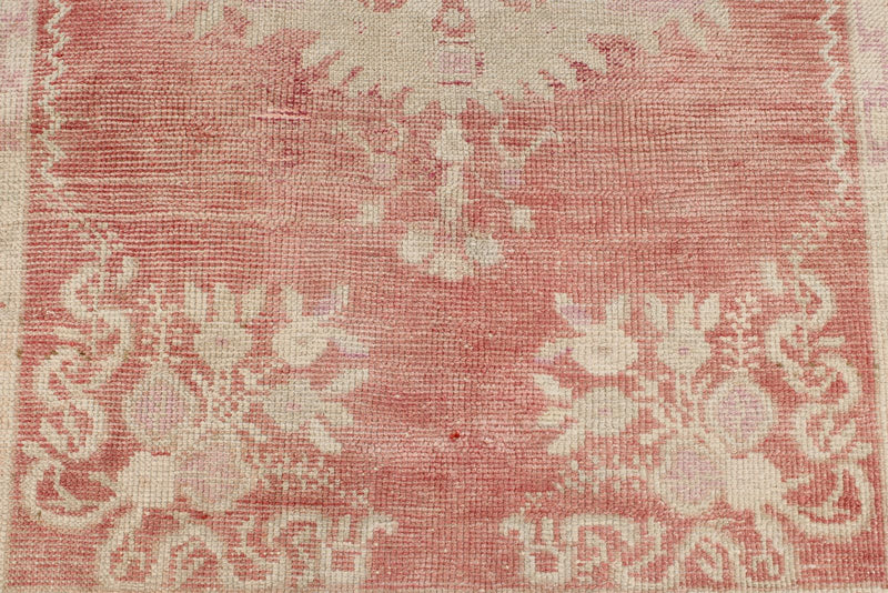 3x13 Pink and Beige Anatolian Turkish Tribal Runner