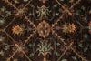 9x12 Brown and Multicolor Turkish Tribal Rug