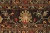 9x12 Brown and Multicolor Turkish Tribal Rug