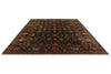 9x12 Brown and Multicolor Turkish Tribal Rug