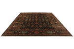 9x12 Brown and Multicolor Turkish Tribal Rug