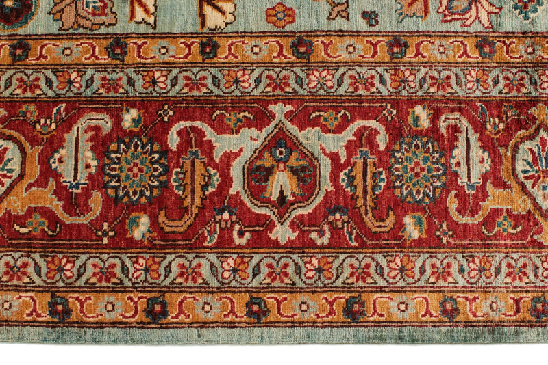 9x12 Blue and Red Anatolian Persian Rug