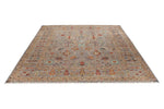 8x10 Light Brown and Multicolor Turkish Tribal Rug