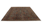 8x10 Light Brown and Multicolor Turkish Tribal Rug