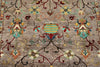 5x7 Dark Brown and Multicolor Turkish Tribal Rug