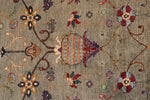 5x7 Brown and Multicolor Turkish Tribal Rug