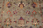 5x7 Brown and Multicolor Turkish Tribal Rug