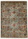 5x7 Gray and Multicolor Turkish Tribal Rug